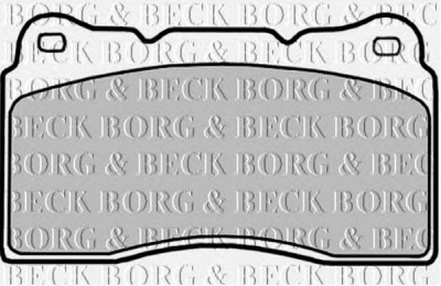BORG & BECK bbp1784 -  Комплект тормозных колодок, дисковый тормоз
